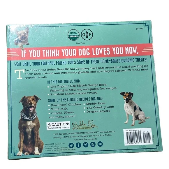 New Bubba Rose Organic Dog Biscuit Cookbook - Picture 2 of 2